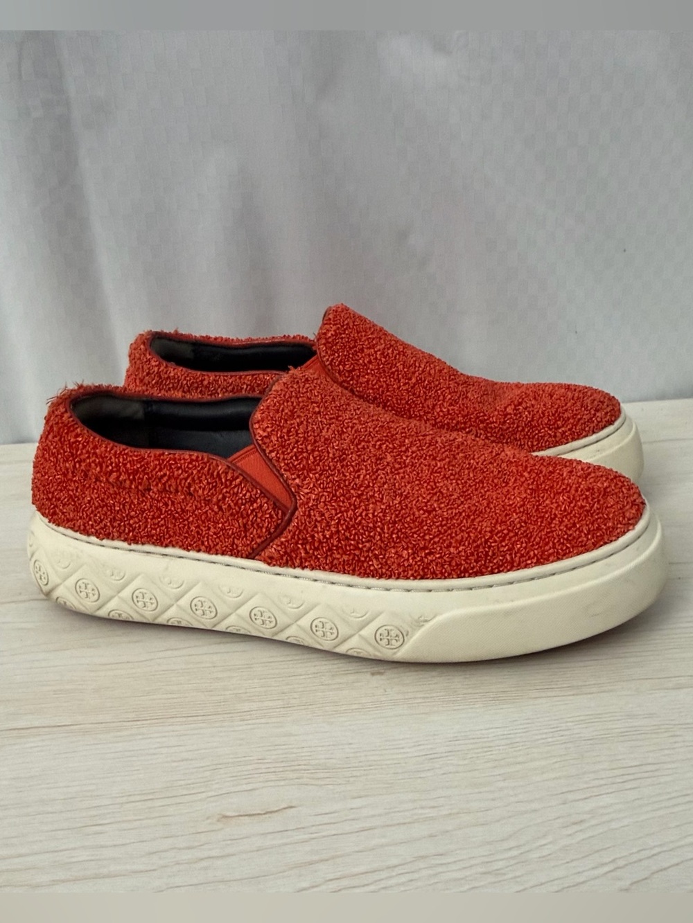 Tory Burch Ladybug Slip-On Sneaker in Piper Red Orange Size 8 M